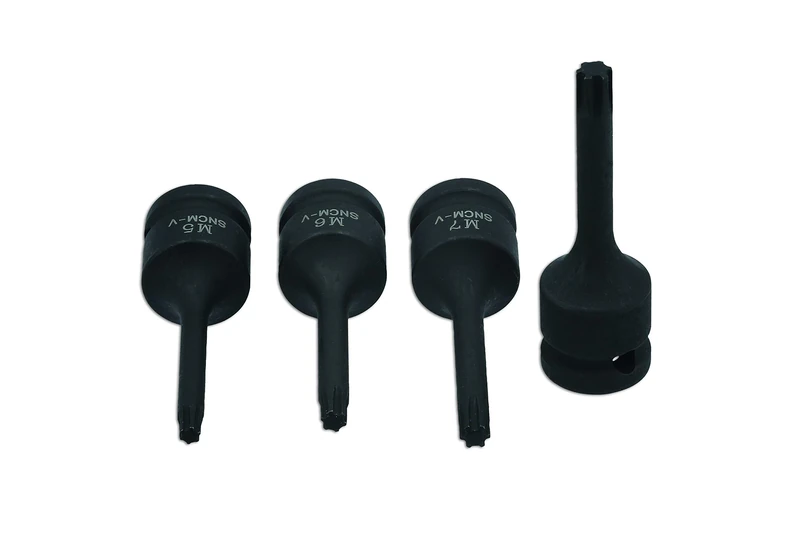 Laser 7806 Impact Ribe Socket Bit Set 1/2"D 9pc