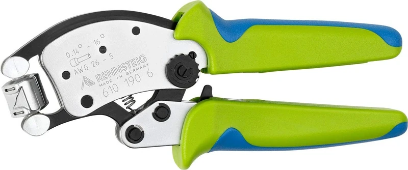 Rennsteig Wire End Ferrules Crimping Pliers PEW8.88 (Self-Adjusting, 4 Crimping Surfaces; 0.08-10 mm², AWG: 28-7) 610 088 3