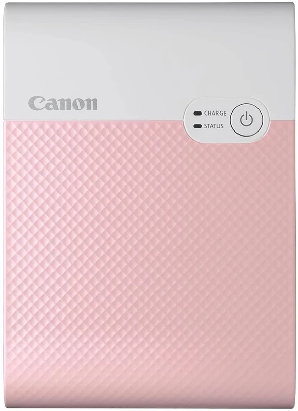 Canon SELPHY SQUARE QX10 Portable Wi-Fi Photo Printer, Creative Features - for Scrapbooking, Photo Albums, Pink