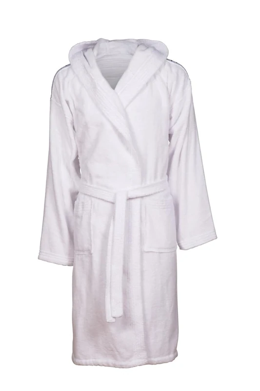 arena Core Soft Men's and Women's Cotton Bathrobe, Cotton Bathrobe with Hood and Pockets, Unisex Terry Cloth Bathrobe, Comfortable and Lightweight