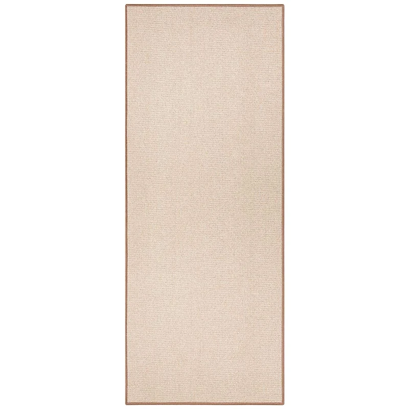 BT Carpet Bouclé Runner - Kitchen Runner Non-Slip Rug Runner Flat Weave Short Pile Rug Kitchen Rug for Hallway, Kitchen, Living Room, Bathroom, Beige, 80 x 300 cm