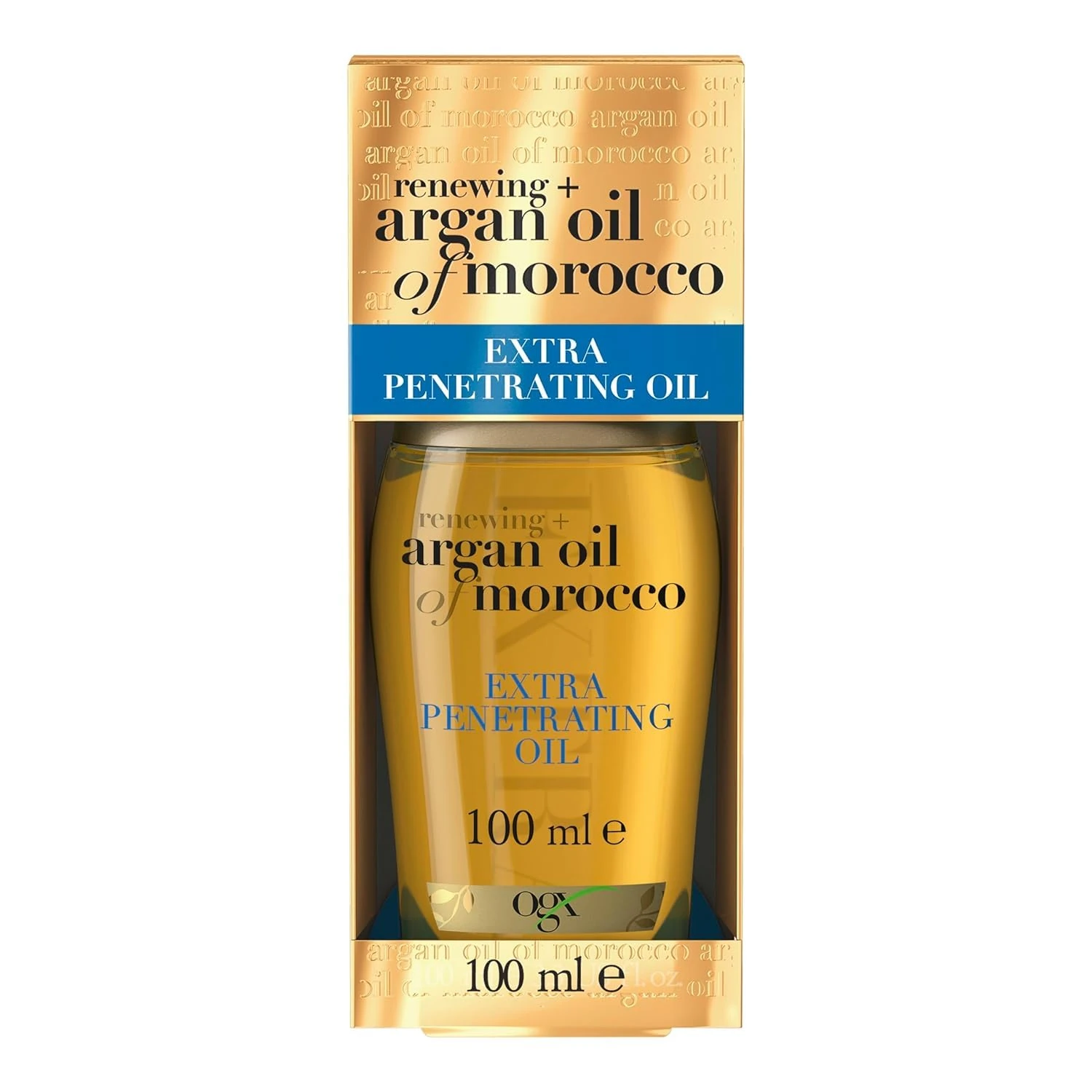 OGX Argan Oil of Morocco Extra Penetrating Hair Oil for Dry and Damaged Hair, Intense Moisture, Frizz Control, and Shine Enhancer for All Hair Types, 100 ml