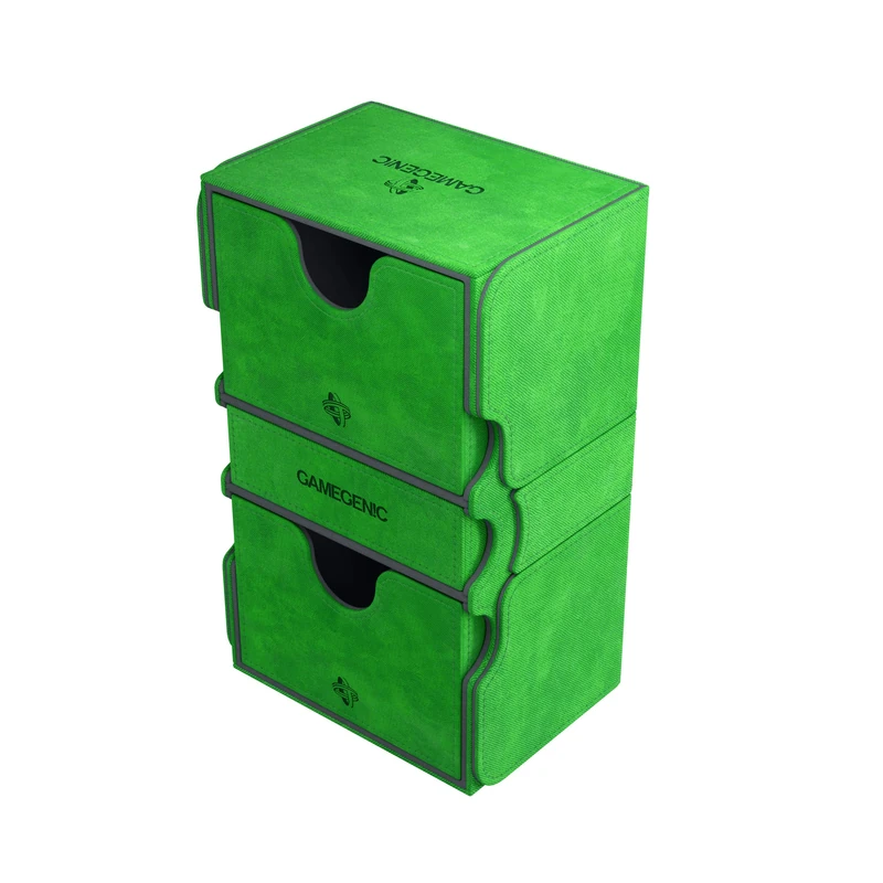 Gamegenic GGS20029ML Stronghold 200-Card Convertible Deck Box, Green