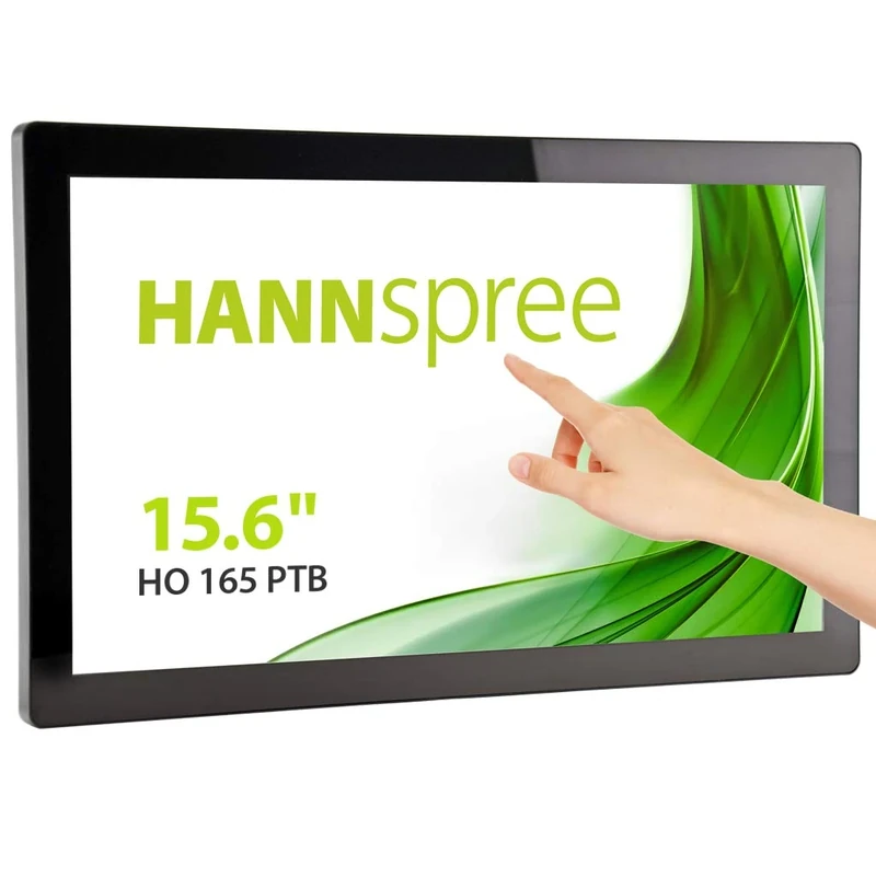 Hannspree Monitor Hanns HO165PTB 15.6 Inch FHD HDMI DP ALTAVOCES TACTIL 24-7 SIN Marco, Black, 15.6 Inch IP65 - Image 1