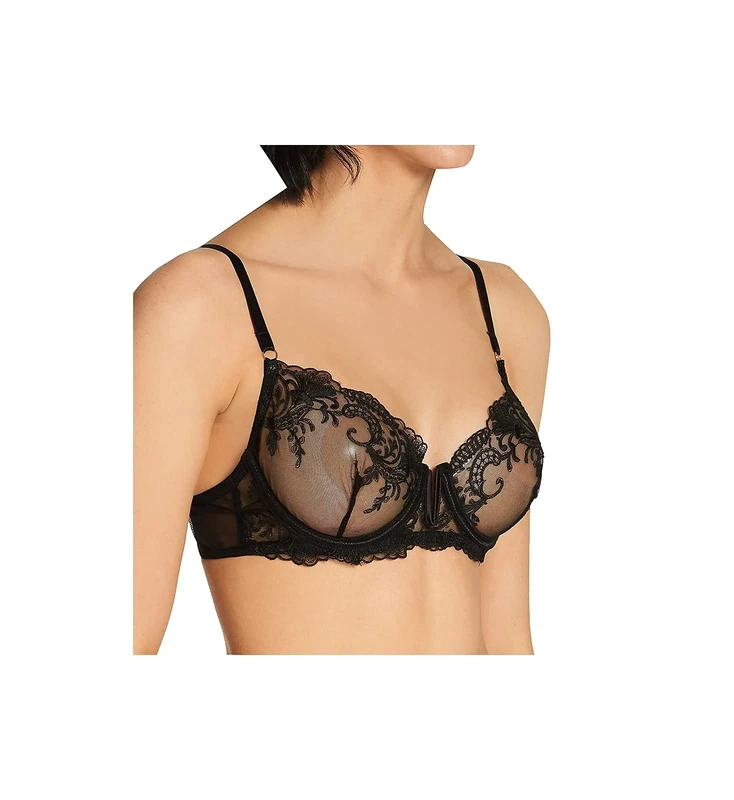 BLUEBELLA Marseille 40992 Women's Black Non-Padded Underwired Full Cup Bra 34D