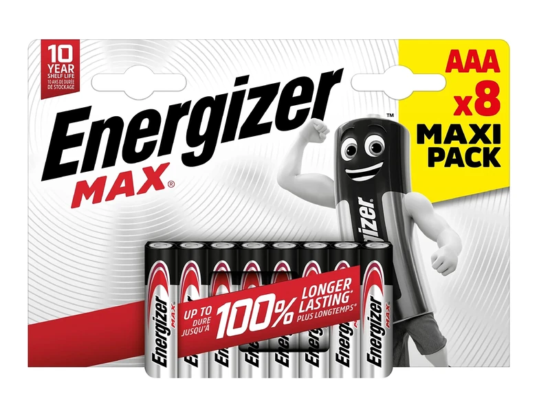 Energizer MAX Alkaline AAA Batteries, 8 each