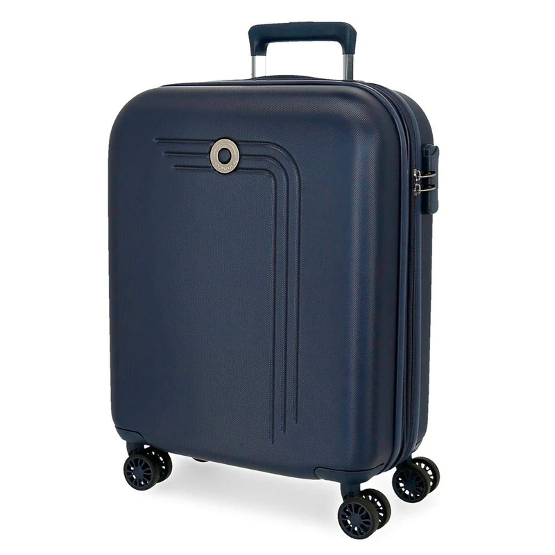 Movom Riga Blue Cabin Suitcase 40x55x20 cm Rigid ABS Combination lock 37 Litre 3 Kg 4 Double Wheels Hand Luggage