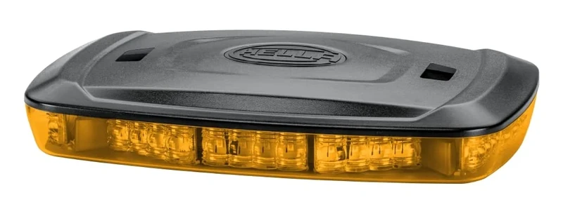 HELLA 2RL 014 566-201 LED-Warning Light - Micro Lightbar - 12/24V - Yellow - Screw Connection - Cable: 500mm - mounting