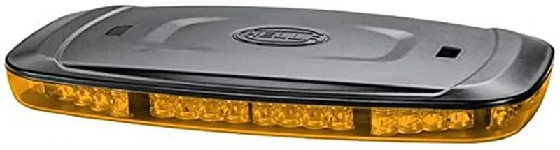 HELLA 2RL 014 565-201 LED-Warning Light - Mini Lightbar - 12/24V - Amber - Screw Connection - Cable: 500mm - mounting