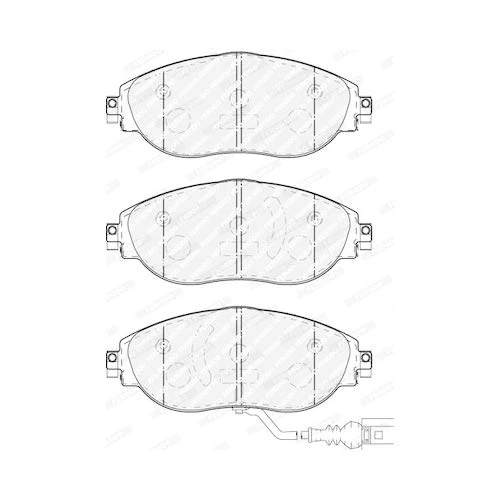 FERODO BRAKE PADS | FDB5096 | FRONT | FOR AUDI A3 2012-2020 | OE-MATCHING QUALITY | ECO-FRICTION FUSE+ TECHNOLOGY