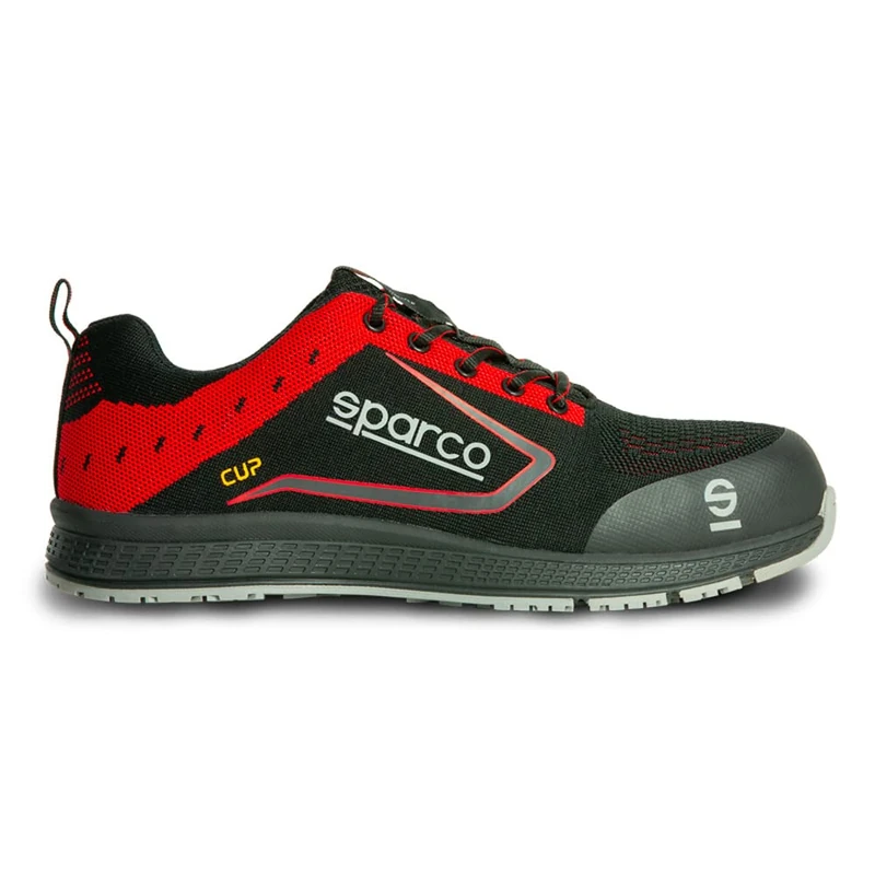 Sparco Unisex Cup Industrial Shoe, Nero Rosso, 12 UK