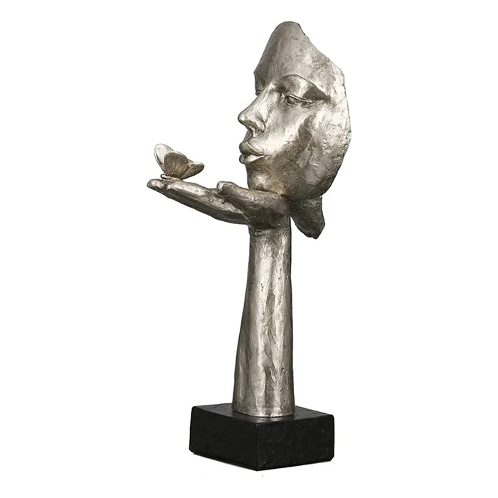 Casablanca Sculpture, Poly, Black, Silver, Höhe 34 cm