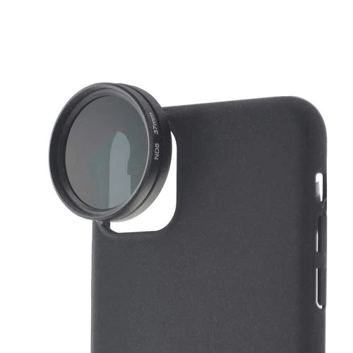 System-S 5-in-1 Lens Set Vario Grey Filter 37 mm Thread Lens for iPhone 11 Pro Max