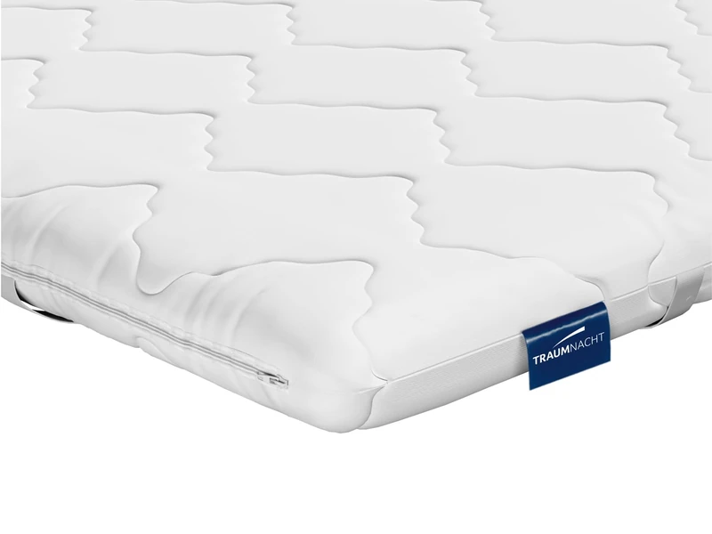 Traumnacht Viscoelastic Orthopaedic Mattress Topper with Memory Foam Effect, Oeko-Tex Certified, 120 x 200 cm, Produced according to German Quality Standard