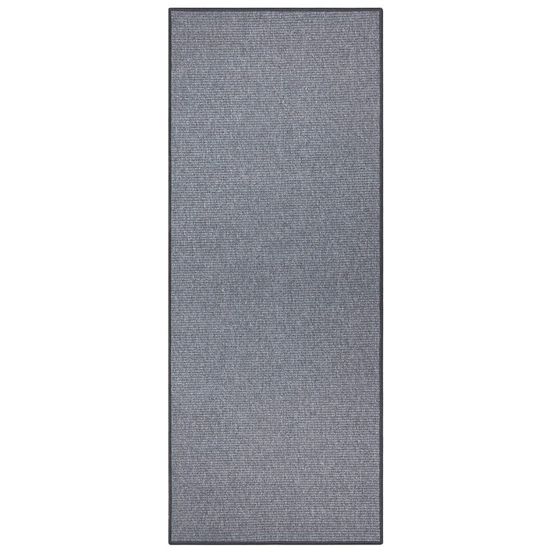 BT Carpet Hanse Home Bouclé Runner - Kitchen Runner Non-Slip Carpet Runner Flat Weave Short Pile Kitchen Rug for Hallway Kitchen Living Room Bathroom - Grey, 80 x 400 cm