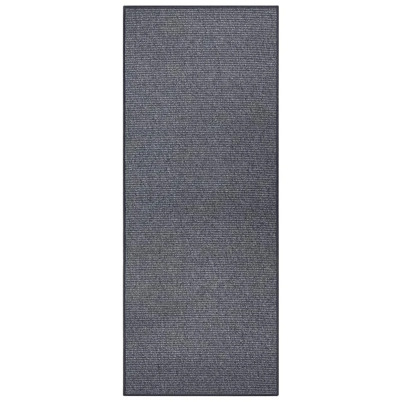 BT Carpet Bouclé Runner - Kitchen Runner Non-Slip Rug Runner Flat Weave Short Pile Rug Kitchen Rug for Hallway, Kitchen, Living Room, Bathroom, Bathroom - Anthracite, 80 x 300 cm