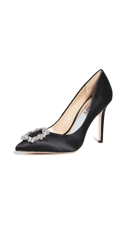 Badgley Mischka Women's Cher Pump - Black 3.75" Heel - Size 5 UK