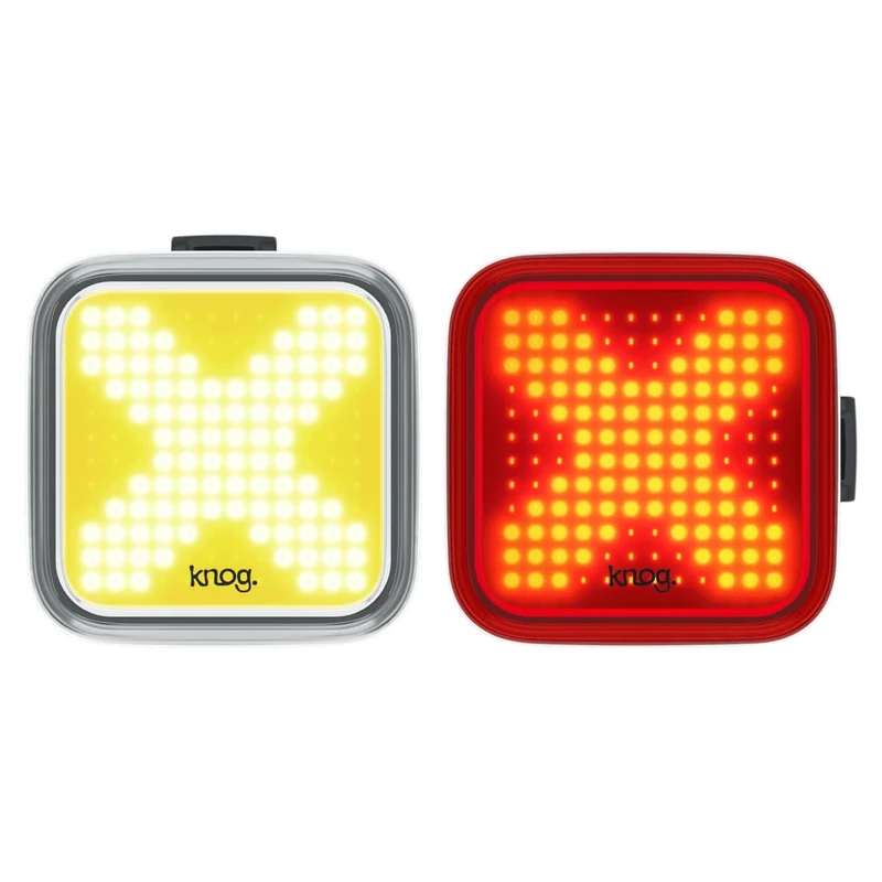 Knog Blinder Twinpack X Unisex Adult's Front and Rear Light Kit, Black, One Size