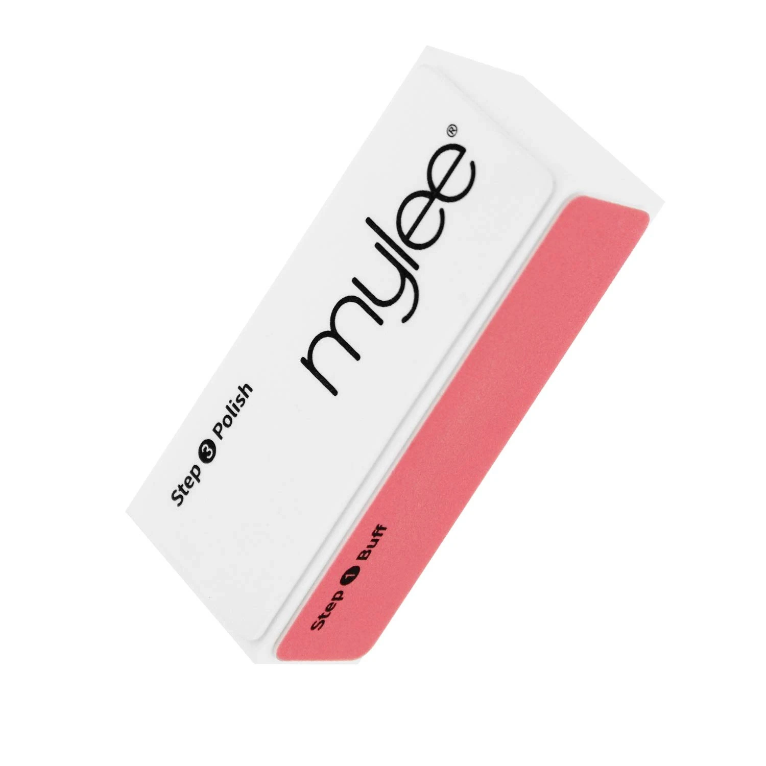Mylee 3 Way Nail Buffer – Professional Salon Manicure Treatment Sanding File 3-Sided Grit (320/600/3000) Buffing Block for Easy Gel Polish and Acrylic Prep – Shiny Glossy Surface for Natural Nails