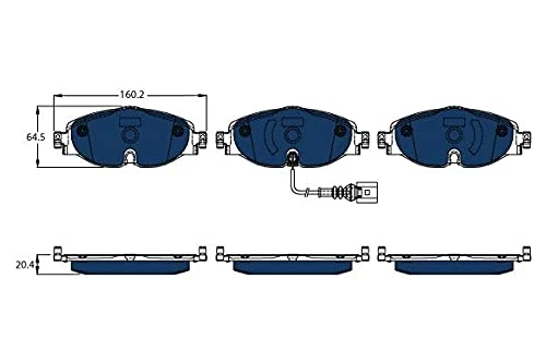 Trw GDB1956BTE - Brake Pad Set, disc brake