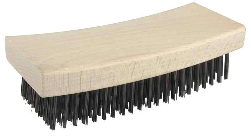 Weiler 44066 Block Type Scratch Brush.012 Carbon Steel Fill, Curved Face, Made in the USA (Pack of 12)