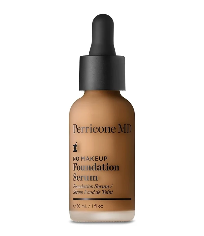 Perricone MD No Makeup Foundation Serum Tan 30ml - Lightweight, Buildable Coverage with Semi-Matte Finish – Visibly Fades Dark Spots & Uneven Skin Tone Over Time - Hydrating and Fragrance-Free