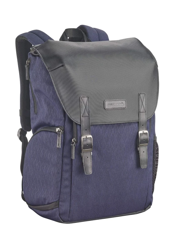 CULLMANN - 91732 - Bristol Daypack 600+, Dark Blue, Camera Backpack with Notebook Compartment (up to 15 Inch), Vintage, Inner Dimensions Camera Compartment 280 x 230 x 150 mm