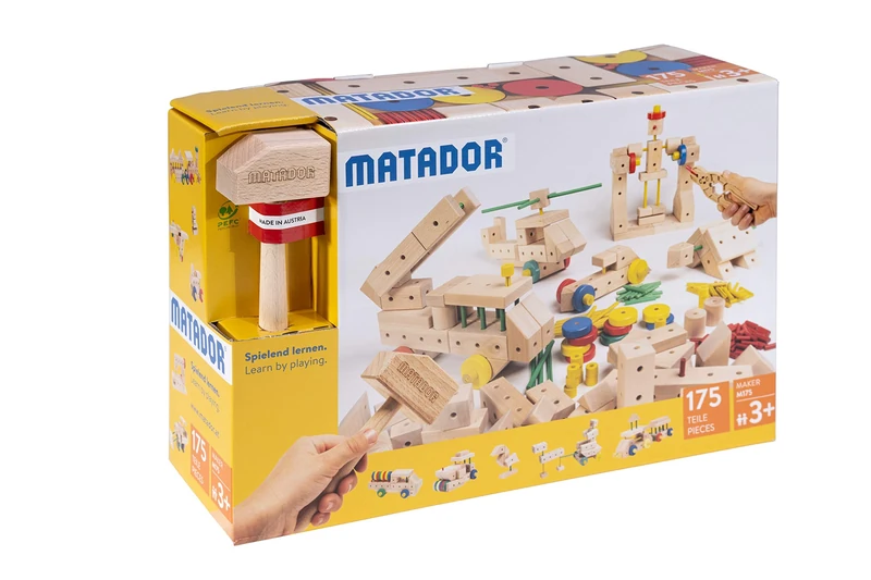 Matador 21175 M175 Construction Kit for Ages 3 Years and Above Wood-Coloured