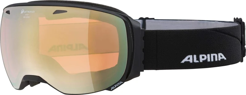 ALPINA Unisex - Adult, BIG HORN Q-LITE ski goggles, black matt, One Size