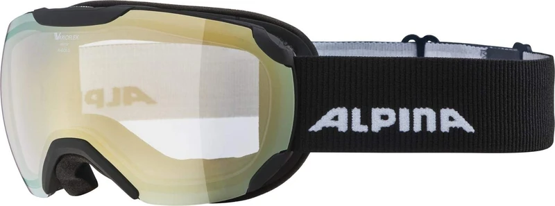 ALPINA Unisex - Adult, PHEOS S VM ski goggles, black matt, One Size - Image 1