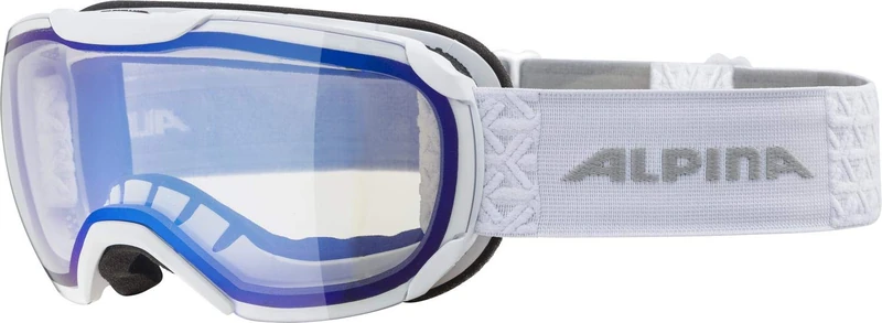 ALPINA Unisex - Adult, PHEOS S VM ski goggles, white, One Size