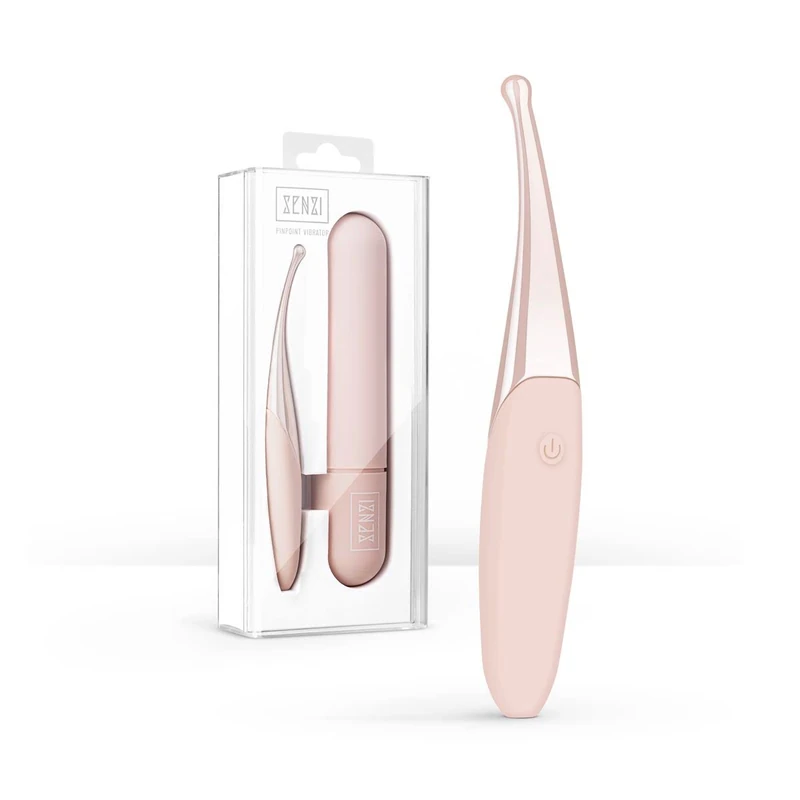 Senzi Pinpoint Vibrator – Concentrated Pinpoint Stimulation of The Clitoris - Waterproof Vibrator for targeted stimulation - Rose Gold - Image 1