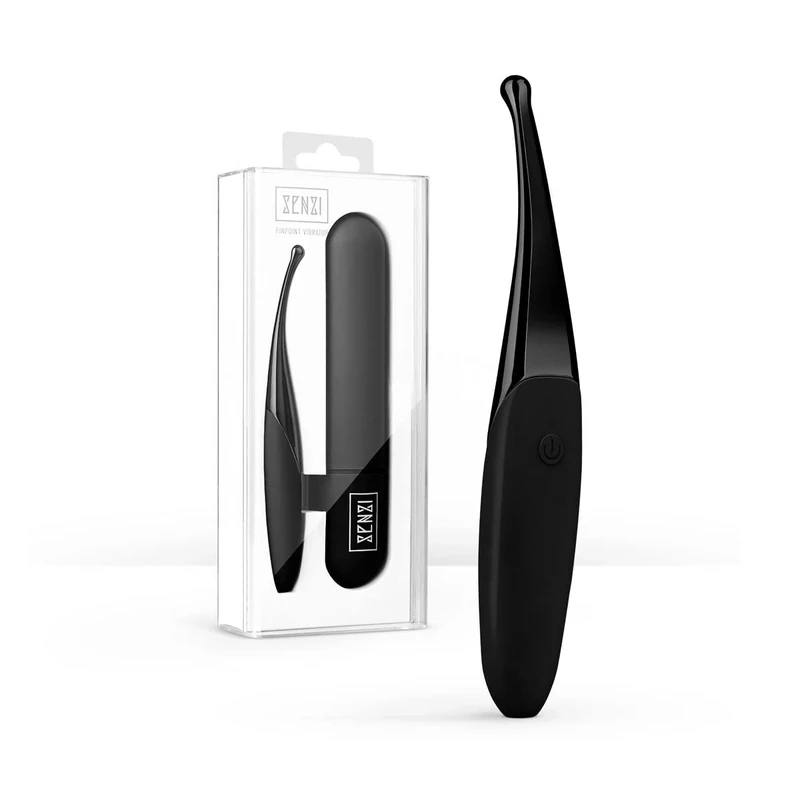 Senzi Pinpoint Vibrator – For a targeted stimulation of the clitoris - Pinpoint Stimulator for Woman - Black