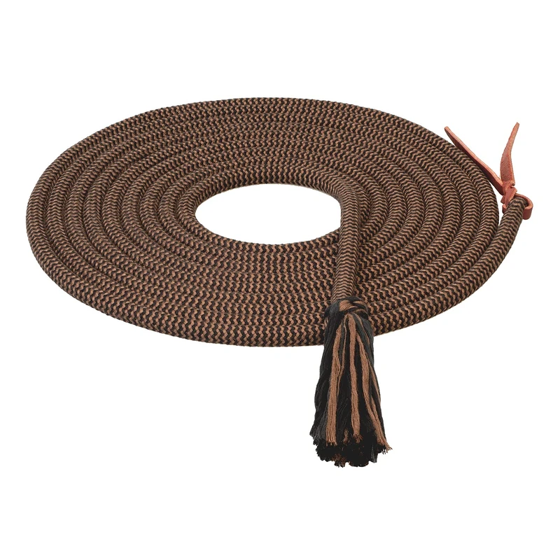 Weaver Leather EcoLuxe Round Mecate, Brown/Black, 1/2" W x 22' L