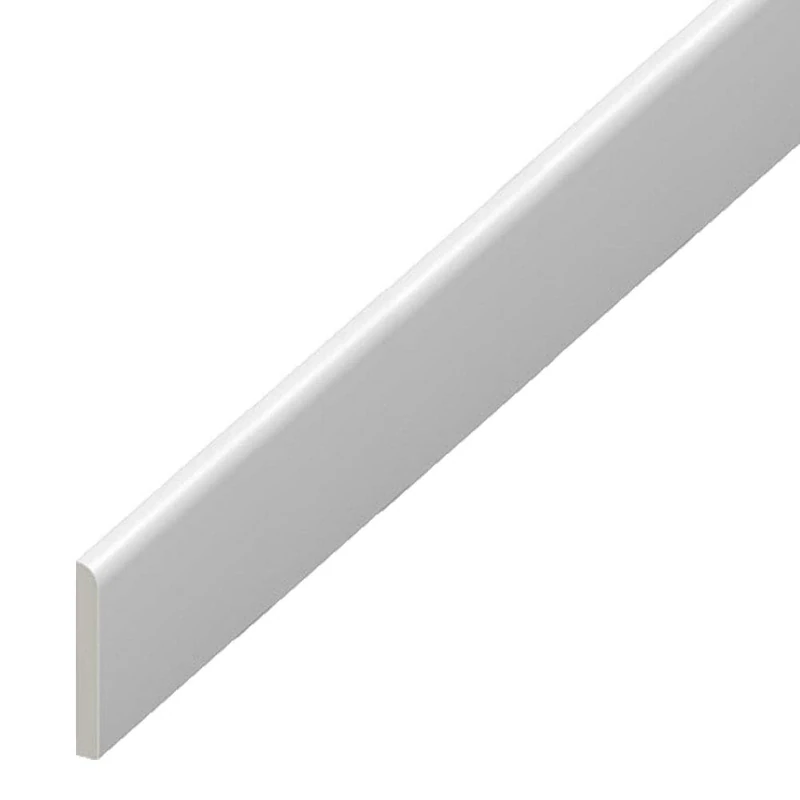 UPVC Plastic Trim 95mm x 1m - White Architrave Skirting Board/Window Finishing Trim