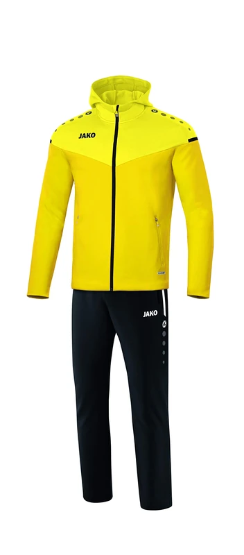 JAKO Men's Champ 2.0 Hooded Presentation Suit Citro/Citro Light, 3XL - Image 1