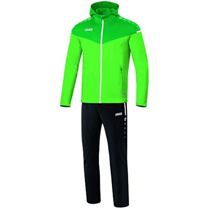 JAKO Women's Champ 2.0 Hooded Presentation Suit, Soft Green/Sports Green, 38
