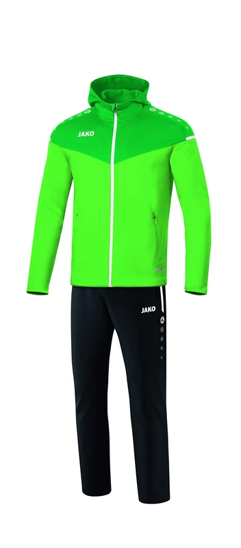 JAKO Champ 2.0 M9620 Women's Tracksuit Presentation Suit with Hood, Soft Green/Sport Green, 40