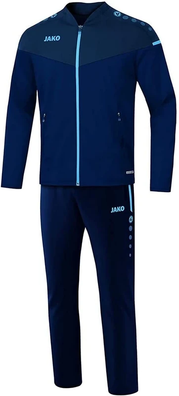 JAKO Men's Champ 2.0 Presentation Suit Navy/Dark Blue/Sky Blue, 3XL