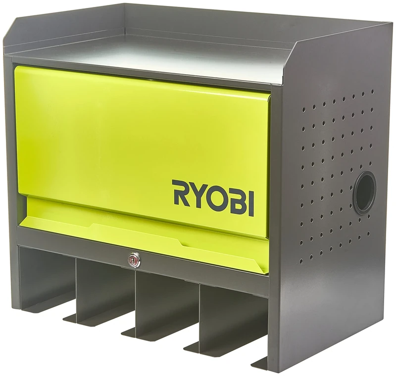 RYOBI RHWS-01 Wall Mounted Cabinet with Door, Yellow, Grey, Small