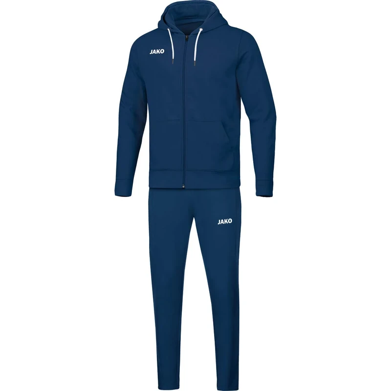 JAKO Men's Tracksuit Base with Hood, Navy, L, M9665