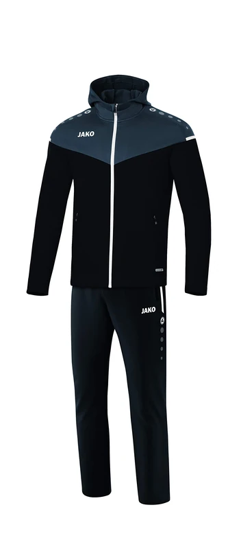 JAKO Champ 2.0 M9620 Children's Presentation Suit with Hood Black/Anthracite Size 128