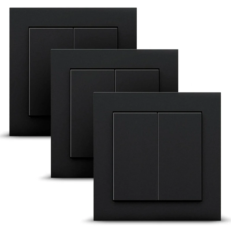 Senic Gira interrupteur d'éclairage Polycarbonate (PC) Noir