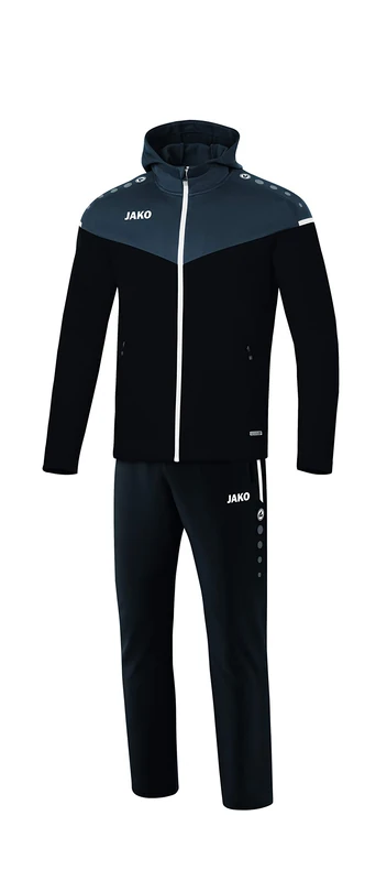JAKO Champ 2.0 M9620 Women's Tracksuit with Hood Black/Anthracite Size 40