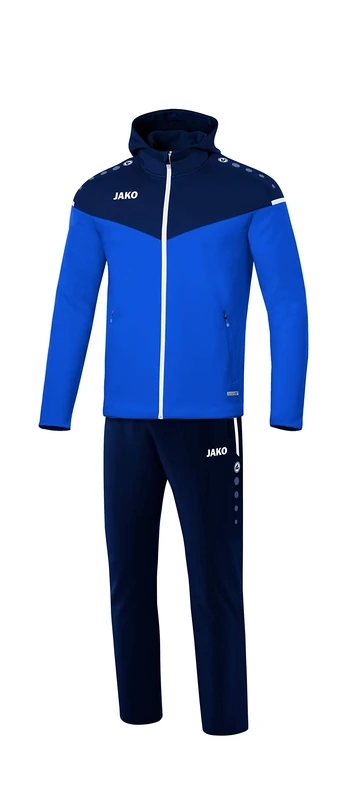 JAKO Men's Champ 2.0 Hooded Presentation Suit, Royal/Navy, 3XL - Image 1