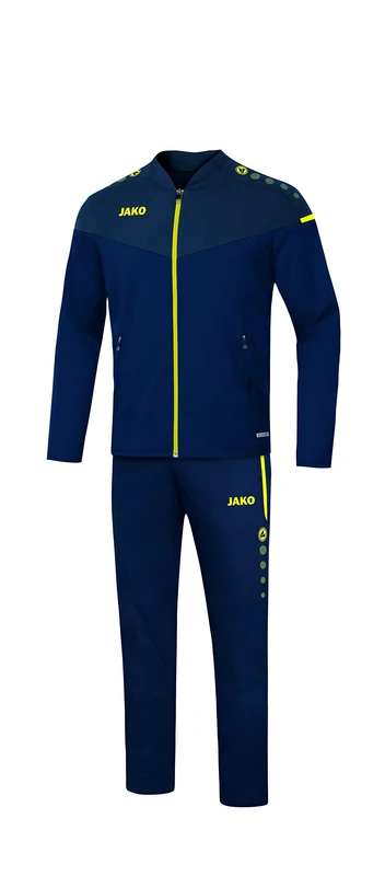 JAKO Champ 2.0 M9520 Men's Presentation Suit Navy/Dark Blue/Neon Yellow L