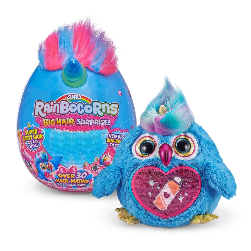 Rainbocorns Big Hair Surprise, Giant Egg, Toucancorn - Collectible Plush Stuffed Animal - 30 Layers of Surprises, Ages 3+ (Toucan)