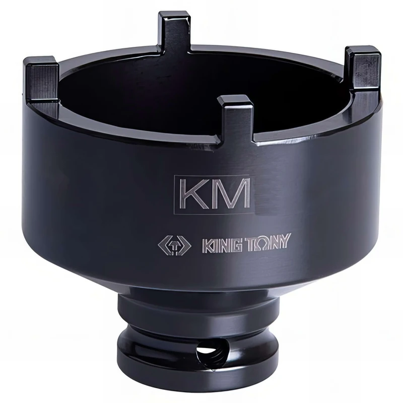 King Tony 44K758M Socket De Impacto 1/2" para Tuercas Con Muescas Laterales KM8 58mm Ext for DIYers & Professionals, Ideal for Repair and Installation tasks, 58mm