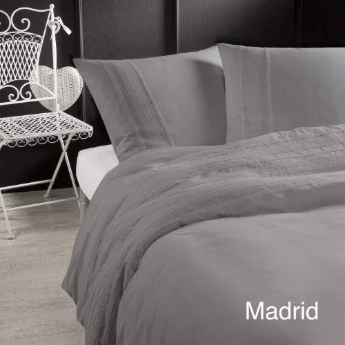 Papillon madrid duvet covers gray, Cotton, 240 x 200/220 cm