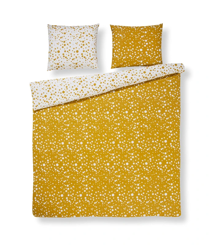 DayDream bedwear Florieke Duvet Covers Yellow, Cotton, 140 x 200/220